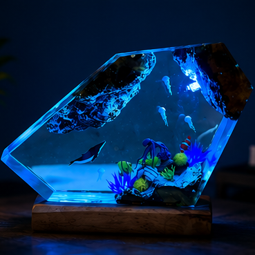 Deep Sea Resin Lamp