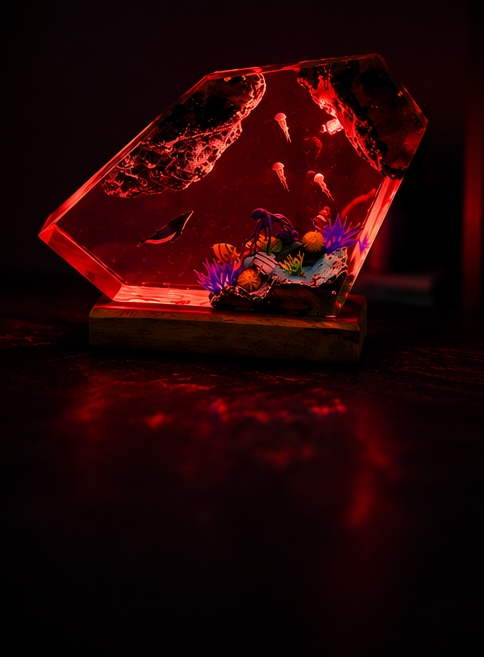 Deep Sea Resin Lamp