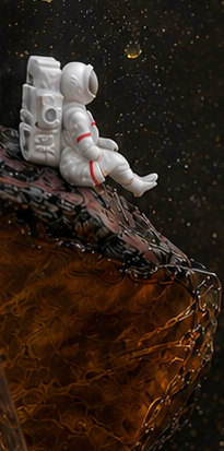 Deep Space Resin Lamp