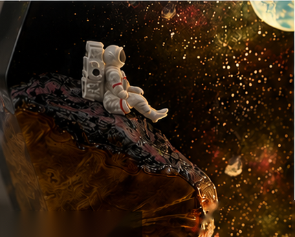Deep Space Resin Lamp