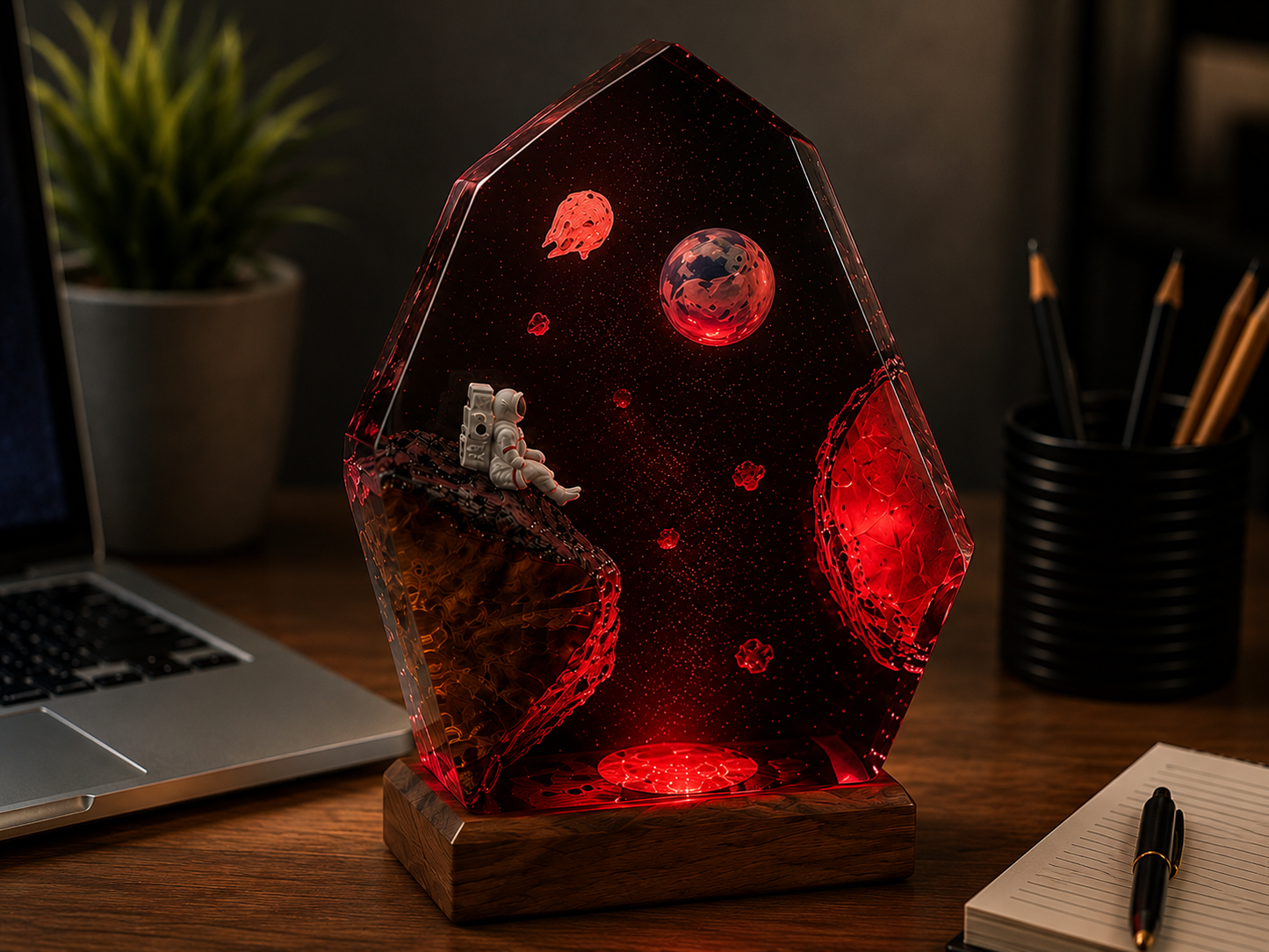 Deep Space Resin Lamp