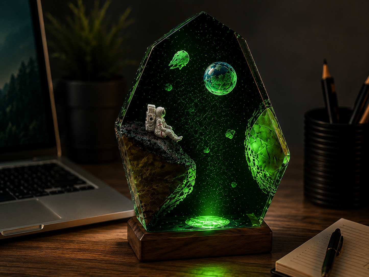 Deep Space Resin Lamp