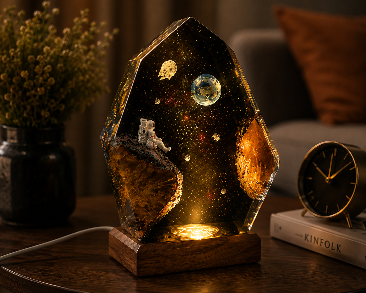 Deep Space Resin Lamp