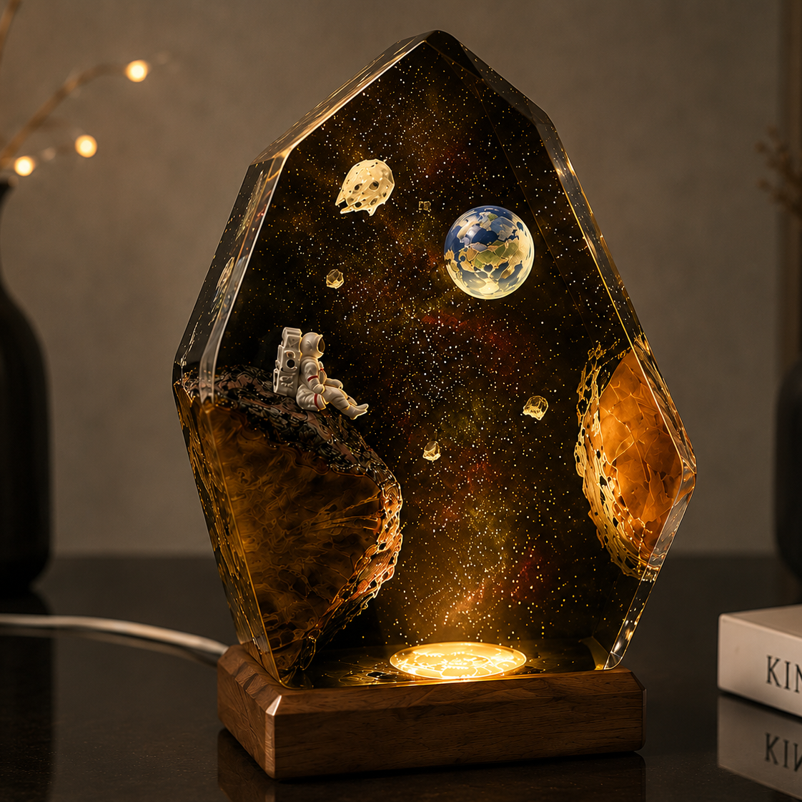 Deep Space Resin Lamp